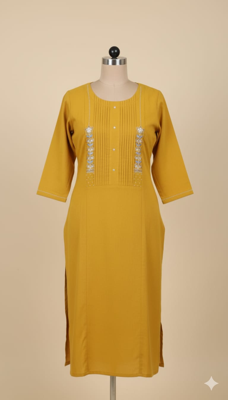 yellow kurta
